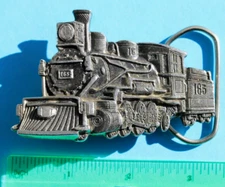 Train Locomotive Belt Buckle The Great American Buckle Co. Chicago 1981