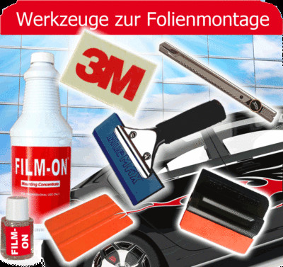 Auto Tönungs Folien Car Wrapping Montage Werkzeug Set Filz Rakel BlueMax Rakel