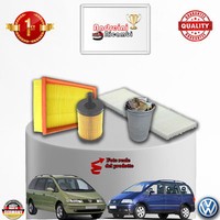 Set Service 4 Filter Vw Sharan 2.0 Tdi 103KW 140CV Von 2009-> 2011