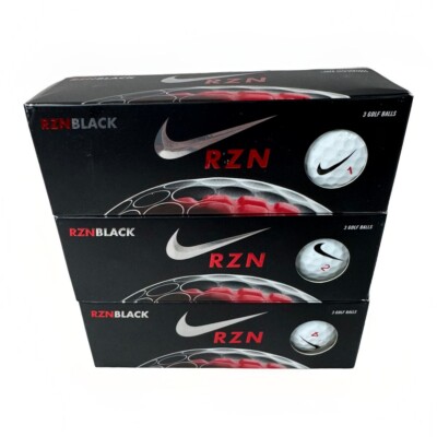 9 Brand New Nike RZN Tour Black (3 Sleeves) HIGH VISIBILITY Golf