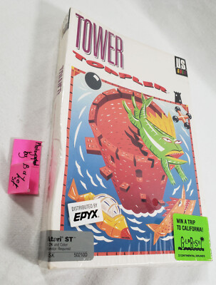 Tower Toppler Atari ST NEW box complete topler nebulus castelian frog 3d tower