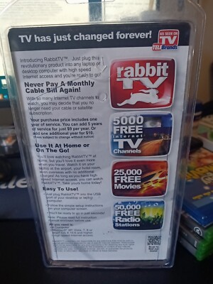 Rabbit TV Free TV Channels Streaming Media Player As Seen On TV