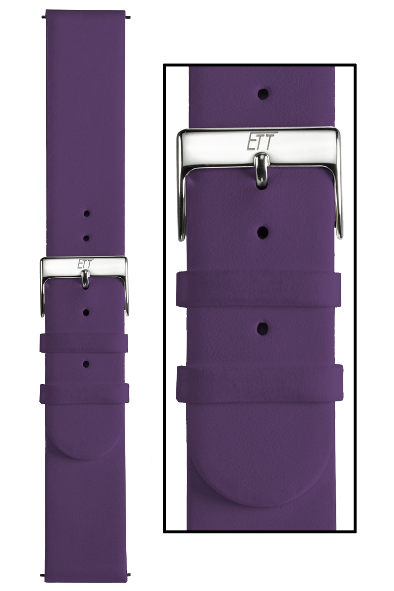 Bracelet De Montre En Cuir Véritable Croco Noir - Largeur 24mm - Fermoir Ardillon Acier - Neuf Avec Étiquettes
