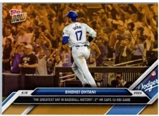 SHOHEI OHTANI - 9-19-24 3 HR GAME GOLD BONUS CARD Topps Now Road To Opening Day