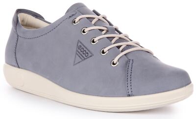 Ecco Soft 2.0 Stylish Fibre System Walking Shoe Ocean Women Sneaker UK 7- 12