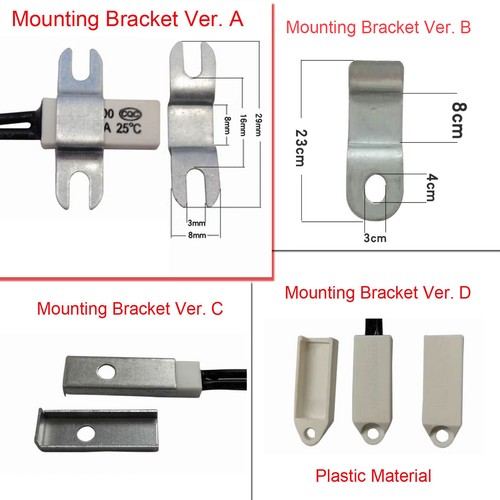 KSD9700 Temperature Switch Thermostat Thermal Protector NO NC / Optional Bracket - Picture 7 of 14