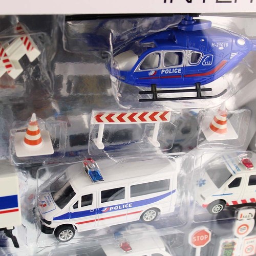 Spielzeugauto Polizei verschiedene Wagen im Set - 18-teilig Spielzeugset - Bild 4 von 6