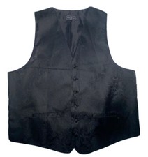 Bruno Piattelli Roma Men's Black Dress Button Down Vest Size - L