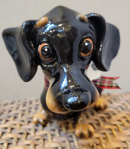 Little Paws Frankie - Dachshund Figurine 3.75" Tall 4.75" Long New In Box - 第 3/6 張圖片
