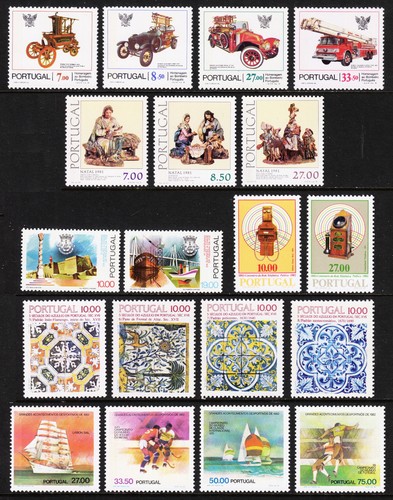 PORTUGAL — SCOTT 1435//1701 — 1979-87 — 42 JUEGOS COMPLETOS — MONTADO SIN MONTAR O NUNCA MONTADO — SCV $185,45 - Imagen 5 de 9