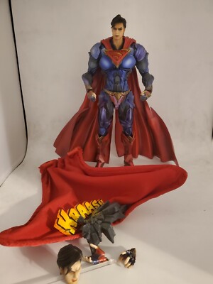Square Enix Play Arts Kai Superman Variant Action Figure Loose