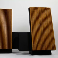 Bang & Olufsen Beolab 2500 Wooden Speaker Grills – Light Oak, Hand-Made (Pair)