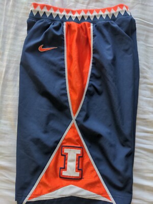 illinois fighting illini basketball shorts Nike men's small