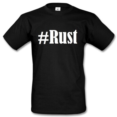 T-Shirt #Rust Hashtag Raute für Damen Herren und Kinder