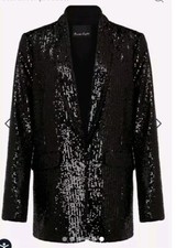 Phase Eight Ameera Sequin Blazer Black Size 18 New With Tags On