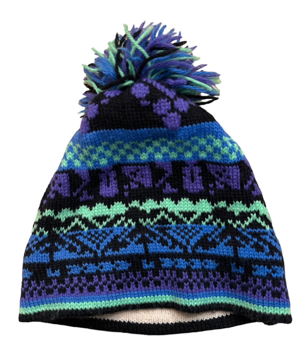 MURRAY MERKLEY SPORTSWEAR HANDMADE WILD WEST PURE WOOL BEANIE MULTI COLORED murray merkley Products for Sale up to 90% Off Retail: Poshmark main image 3
