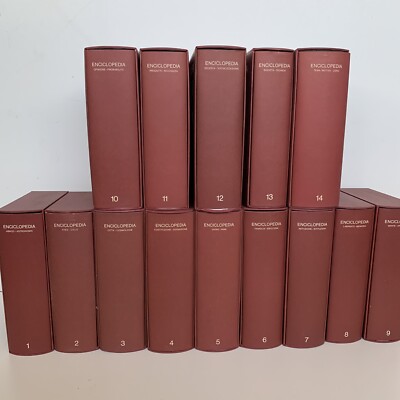 EINAUDI Enzyklopädie in 14 Bänden mit Hardcover-Etui 1977