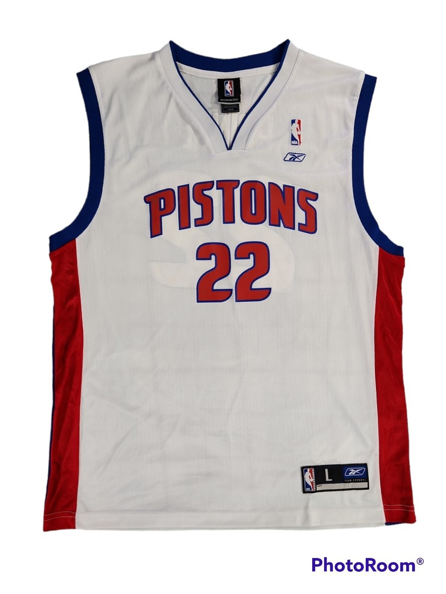 Reebok Detroit Pistons Tayshaun Prince White Jersey Men's