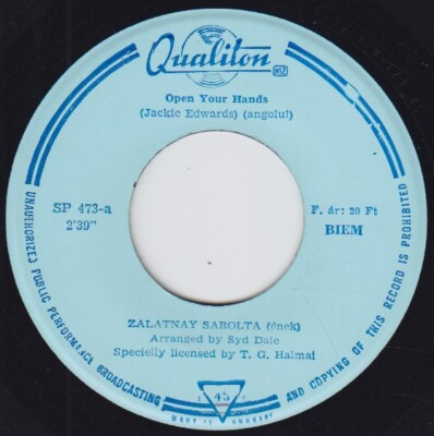 ZALATNAY SAROLTA Open Your Hands / L.O.V.E. monster Hungary 45