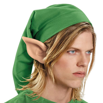 The Legend of Zelda Adult Costume Hylian Cosplay Tan Cream Ears Only