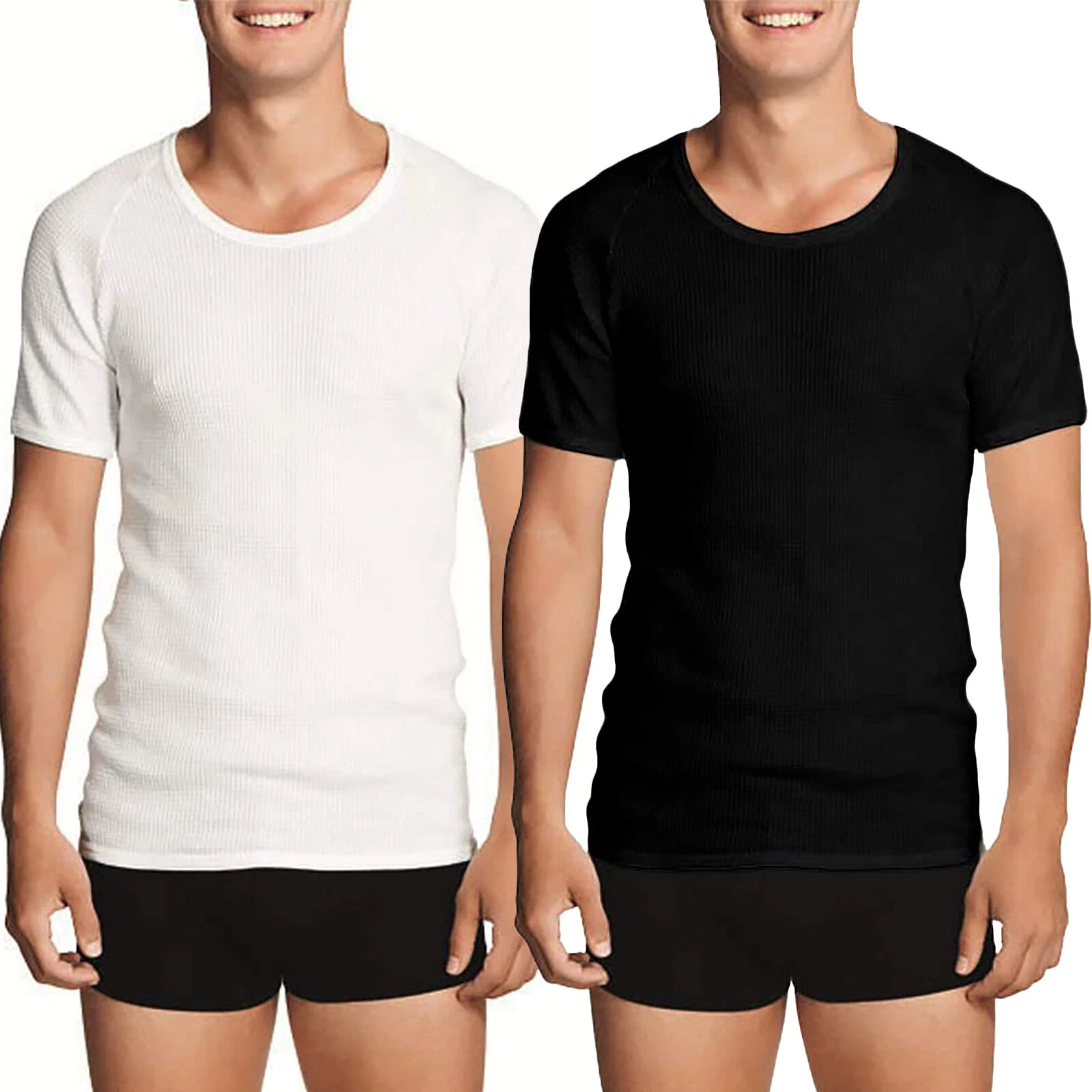 Bonds Holeproof Aircel Thermal Mens T-shirt Short Sleeve Tee Top Waffle Knit
Opens in a new window o
