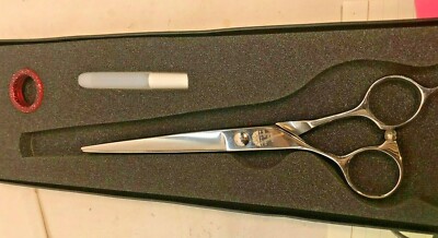 Kenchii Grooming 7'' 5 Five Star Scissors Shears ,Lefty Finger Inserts New in Box