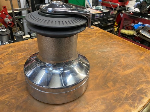 Lewmar ST 58 Ocean Series 2 Speed Winch chrome, base dia 9", drum dia 4 5/8" - Picture 10 of 11