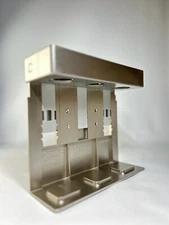 Solera III Chamber Liquid Dispenser with Lock, Satin Nickel-fits 3 bottles.