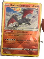 Pokemon Crown Zenith Radiant Charizard 020/159 Shiny Ultra Rare Pack Fresh NM
