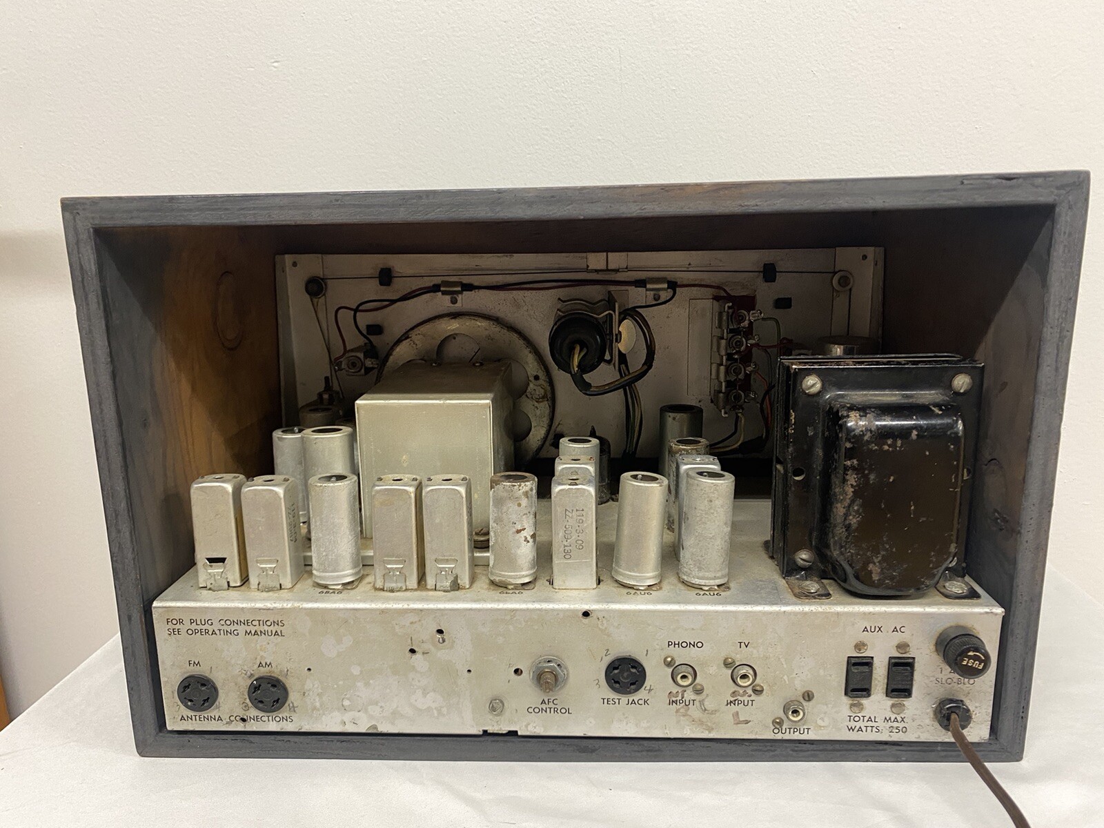 FISHER Mono AM/FM Tube Tuner Preamp Tube Early 50's 50R eBay