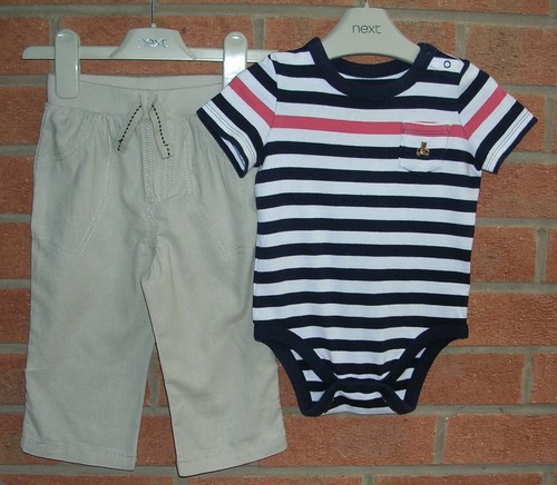 NEXT GAP TU etc Boys Summer Bundle Shorts T-Shirts Tops Rompers Age 6-9m - Picture 5 of 11