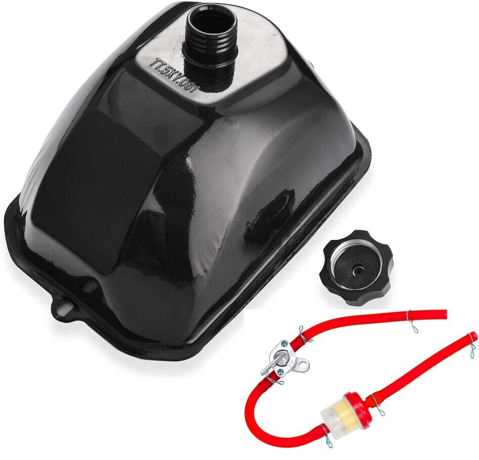 Metal GAS FUEL TANK w GAS LINE & VALVE 110cc 125cc ATV GO-KART