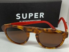 RetroSuperFuture KMA Racer Suede Frame Sunglasses STORE MODEL