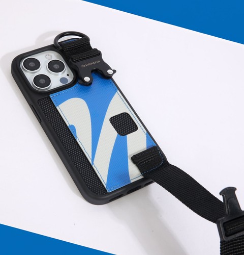 For iPhone 15 Pro Card Slot with Adjustable Strap, Made with Tarpaulin - Picture 13 of 16