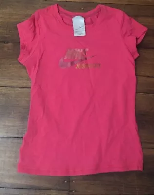 hot pink nike t shirt