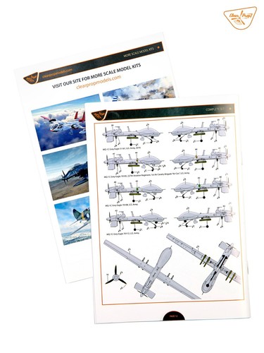 1/48 klare Requisite! CP4808 MQ-1C UAV unbemanntes Luftfahrzeug Modellbausatz - Bild 19 von 24