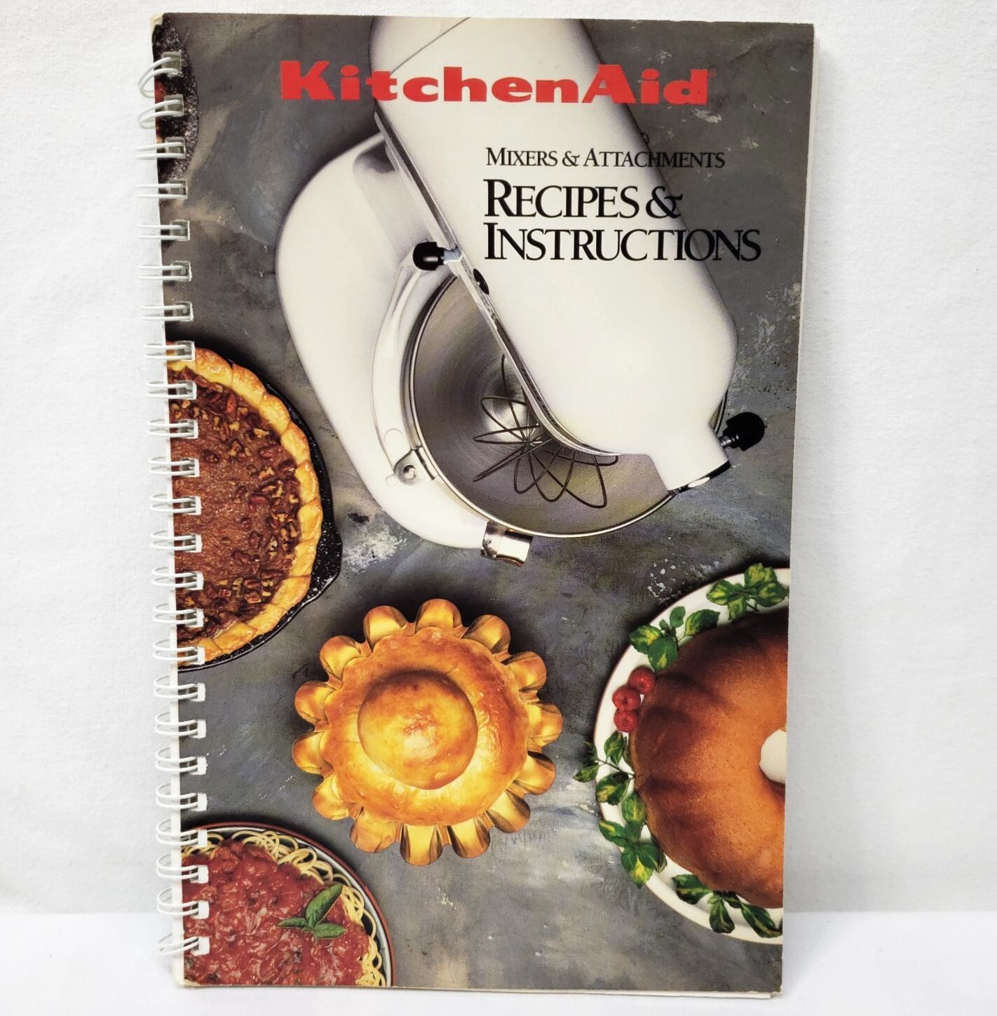Vintage 1992 KitchenAid Mixer Recipes & Instructions for K5SS KSM5 K45SS Models-image