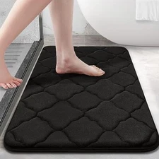 Memory Foam Bath Mat Rug Ultra Soft Non Slip and Absorbent Bathroom Rug 