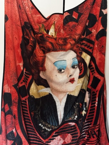 Alice im Wunderland Evil Red Queen Plüsch Fleece Überwurf Decke Disney Tim Burton - Bild 1 von 7