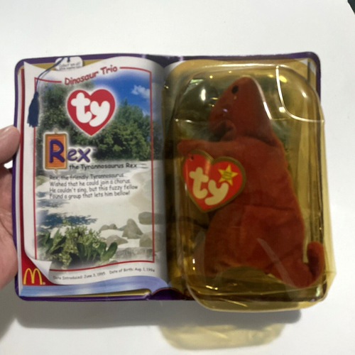 Ty Teenie Beanie Baby - Rex, the T-Rex, Brand New - still in bubble pack 2000 - Picture 5 of 12