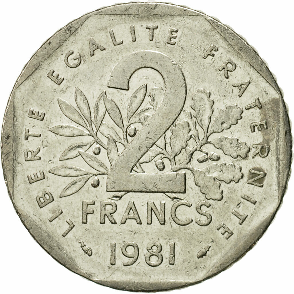 Valeur D Une Piece De 2 Francs 1981 543552] Monnaie, France, Semeuse, 2 Francs, 1981, Paris, TTB, Nickel,  KM:942.1 | eBay