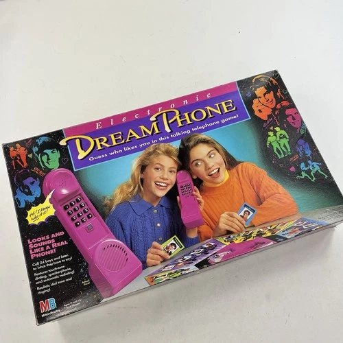 Vintage 1991 Electronic Dream Phone Board Game Milton Bradley, NO Instructions