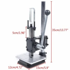 Manual DIY Leather Hole Puncher Hand Punching Machine Press Punch Tools US