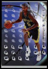 2000-01 Fleer Mystique #14 PW Jalen Rose Player of the Week