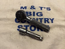 S-K USA 3/8" Drive Stubby 4-5/8" Long Ratchet & 3" Knurled Extension 45174/45160