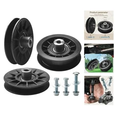 Durable Idler Pulley Kit - V-Groove & Flat Compatible with Husqvarna Mowers