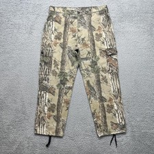 Vintage Liberty Pants Mens Large Realtree Camo Cargo Adjustable Waist Hunting