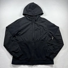 Marc Anthony Full Zip Hoodie Long Sleeve Men Size Slim Fit Medium Black Sweater