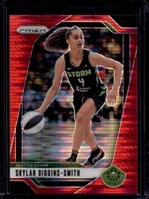 2024 Panini Prizm WNBA Skylar Diggins-Smith #76 Red Pulsar Prizm /299