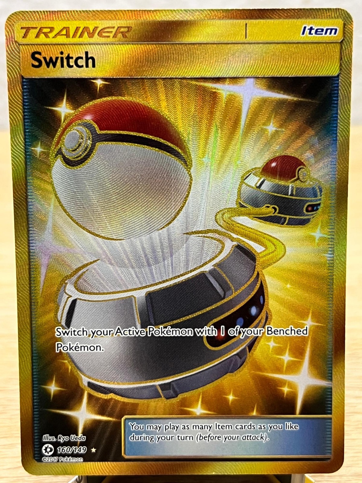 Sun & Moon Switch 160/149 Secret Rare Pokemon NM/M